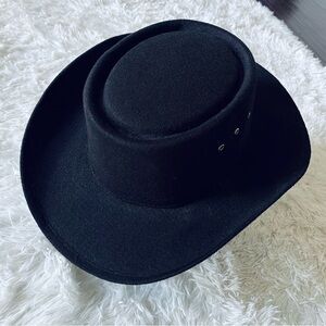 Vintage Great West Co Black Cowboy Hat